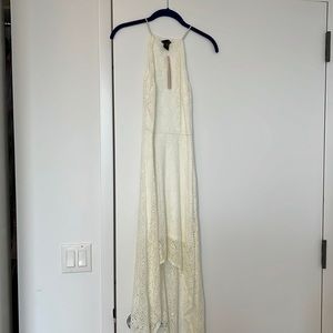 Aqua Women’s Hi-Low Ivory Lace Dress - Size XS